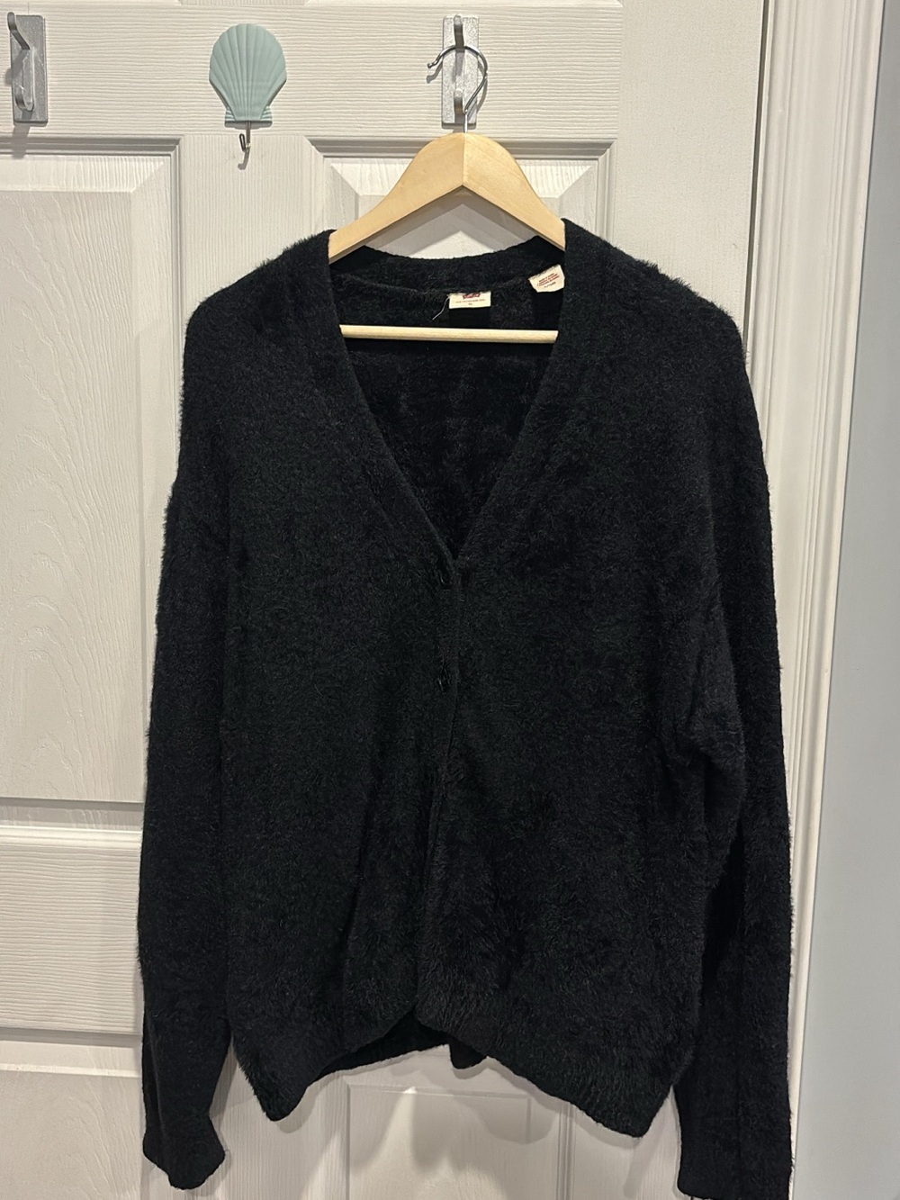 Levi's Black Fluffy Cardigan